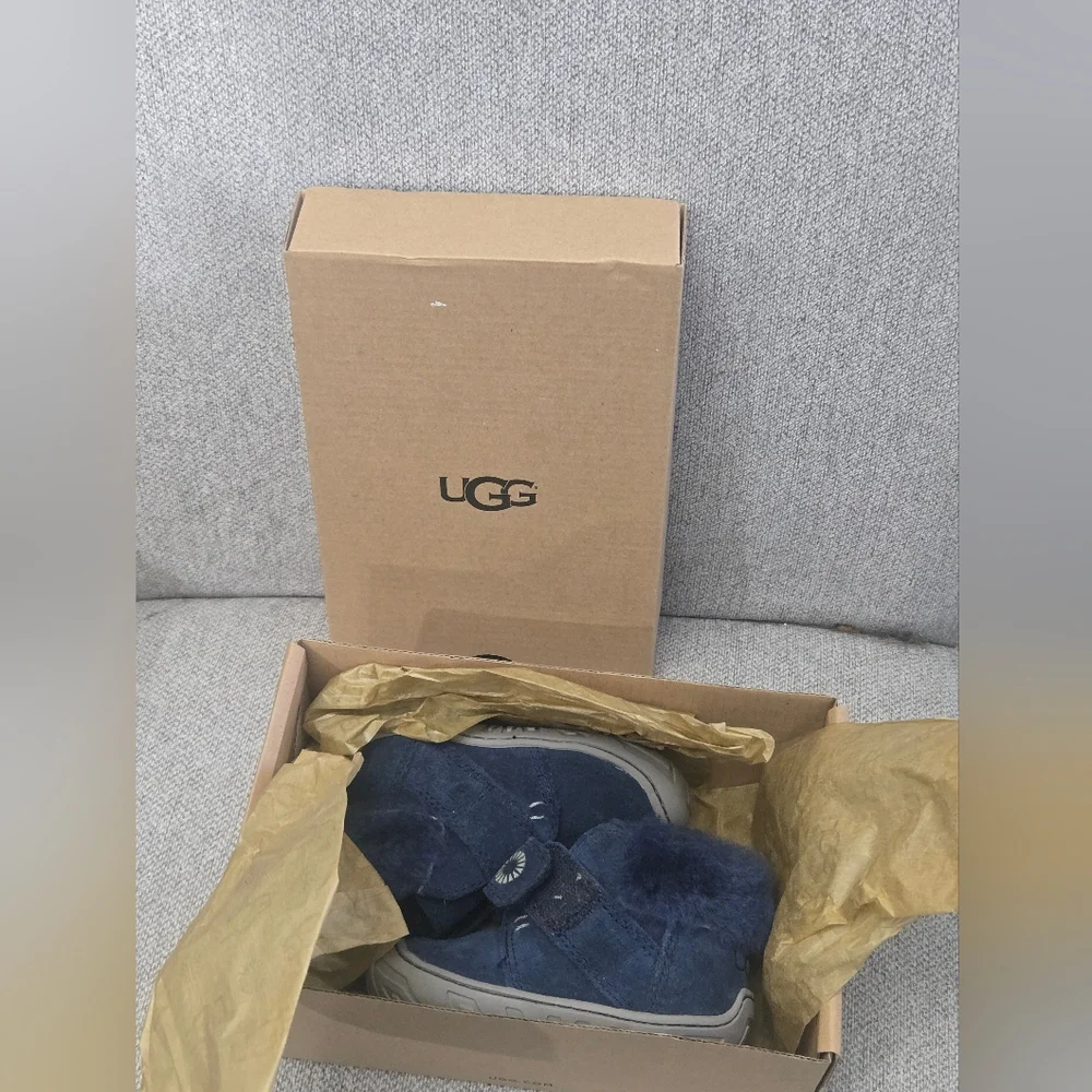 EUC WITH BOX UGG T Jorgen Navy Blue Baby Boots